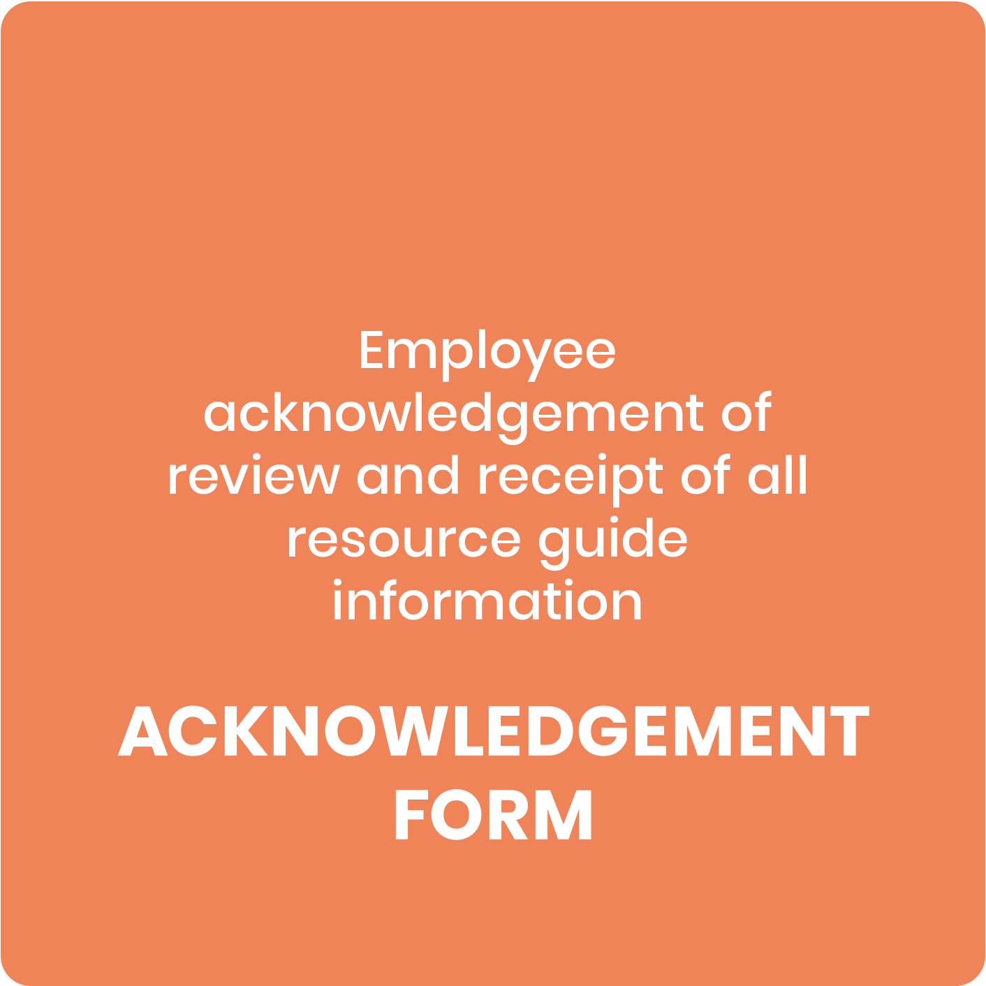  Acknowledgement Form
