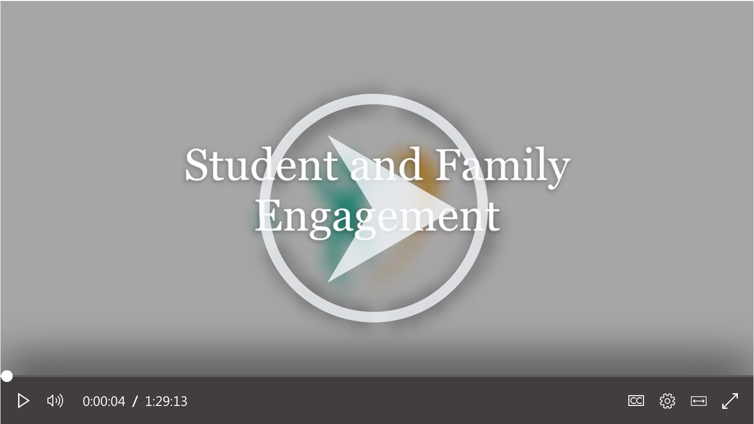 Student and Family Engagement video