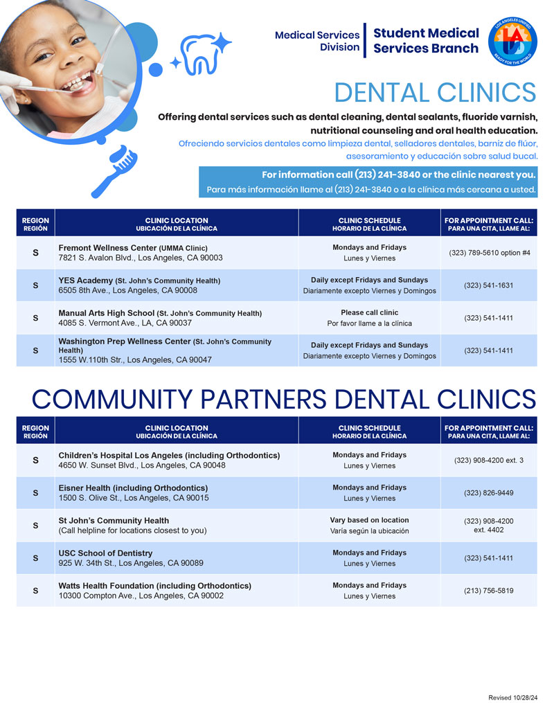 Dental Clinics - Flyer South