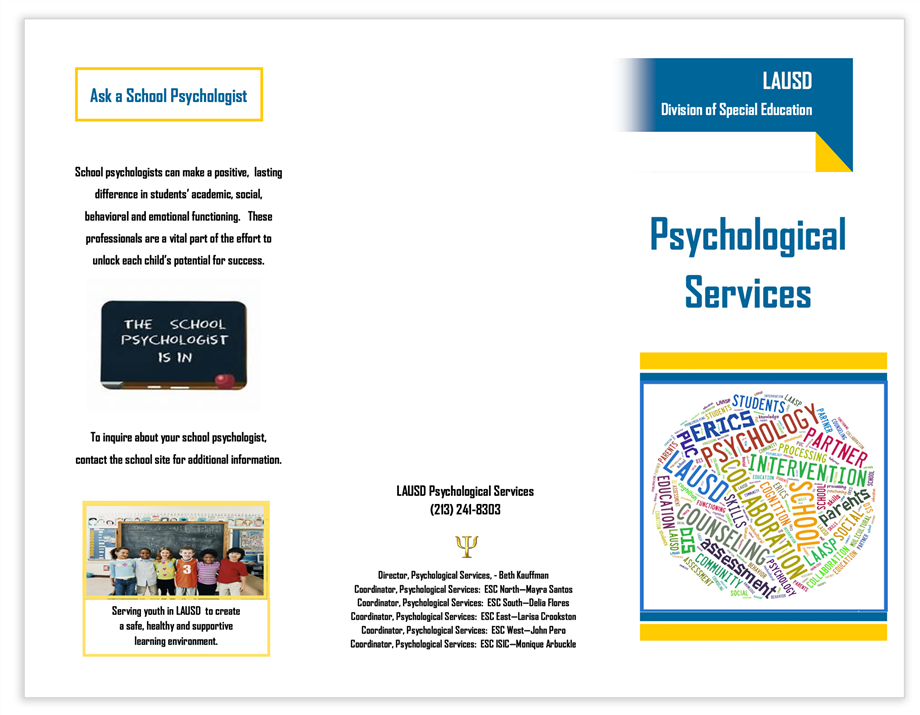 Psychological Services brochure image