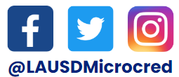 Social Media handle @lausdmicrocred