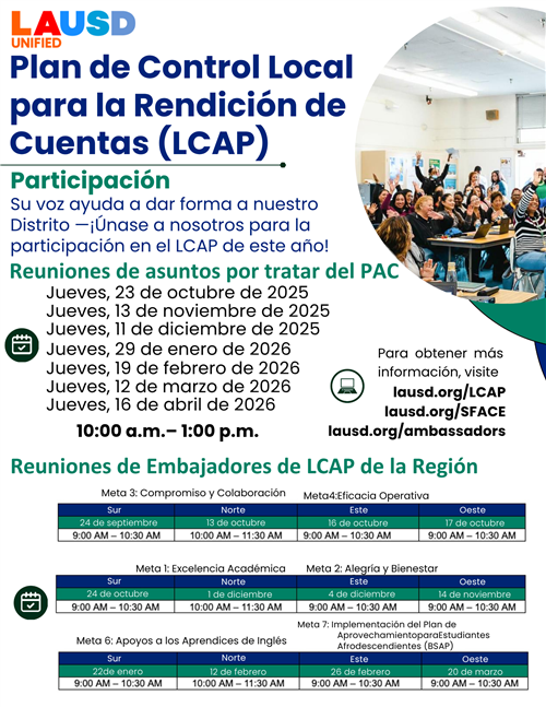 LCAP Engagement Spanish