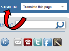 Sign In Screenshot