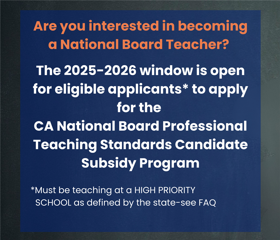 Are you interested in becoming a National Board Teacher?