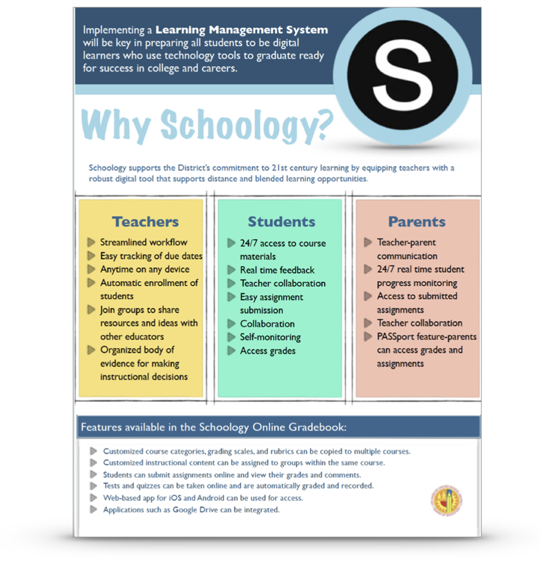 Why Schoology Flyer